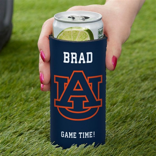 NCAA Auburn Tigers Personalized Slim Can Cooler  - 36459