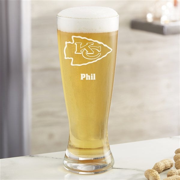 NFL Kansas City Chiefs Personalized Beer Glasses  - 36501