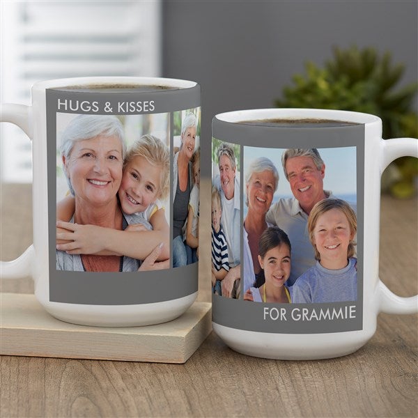 Picture Perfect 3 Photo Personalized Coffee Mugs - 36576