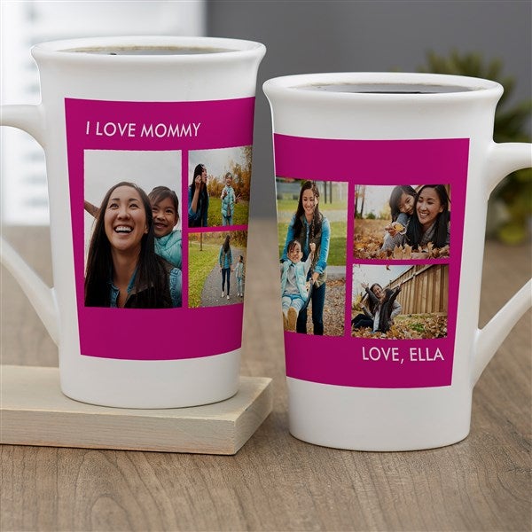 Picture Perfect 6 Photo Personalized Coffee Mugs - 36579