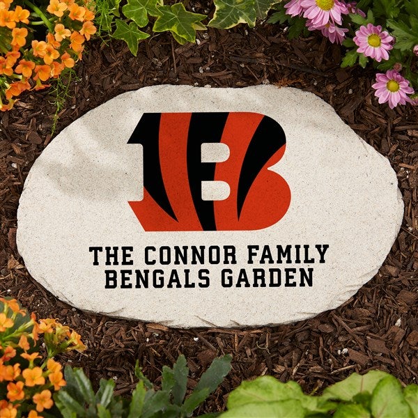 NFL Cincinnati Bengals Personalized Round Garden Stone  - 36583