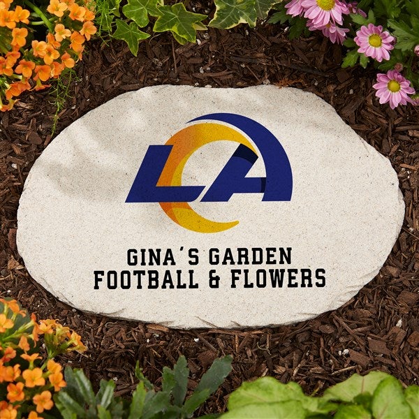 NFL Los Angeles Rams Personalized Round Garden Stone  - 36593