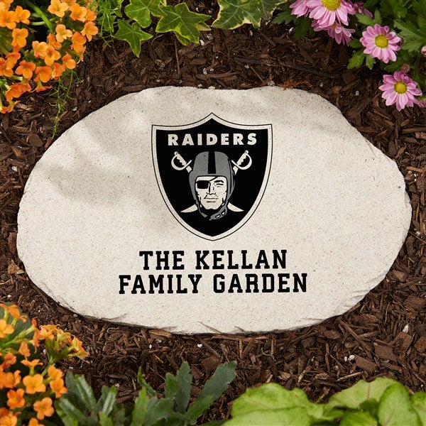 NFL Las Vegas Raiders Personalized Round Garden Stone  - 36600