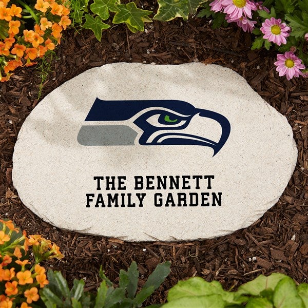 NFL Seattle Seahawks Personalized Round Garden Stone  - 36604