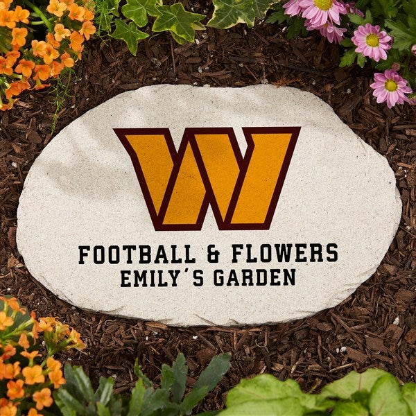 NFL Washington Football Team Personalized Round Garden Stone  - 36607