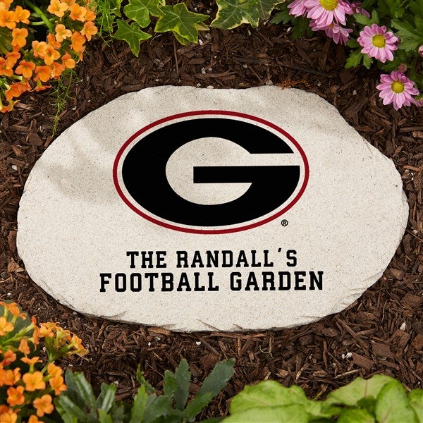 NCAA Georgia Bulldogs Personalized Round Garden Stone  - 36608