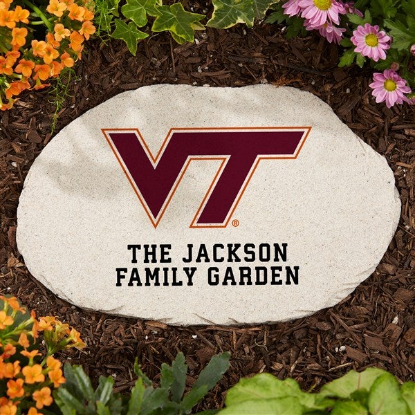NCAA Virginia Tech Hokies Personalized Round Garden Stone - 36609