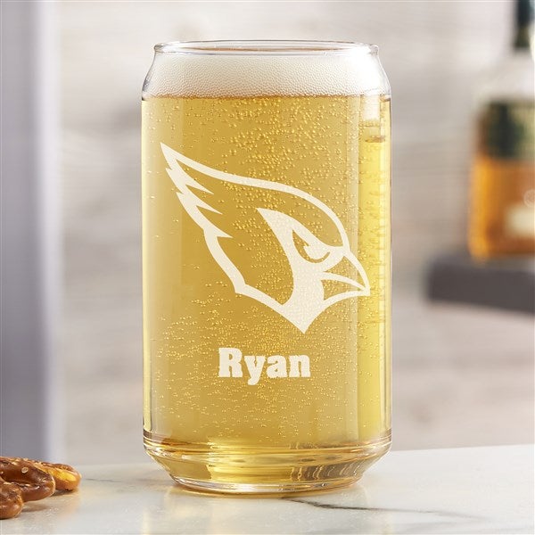NFL Arizona Cardinals Personalized Beer Glasses  - 36618