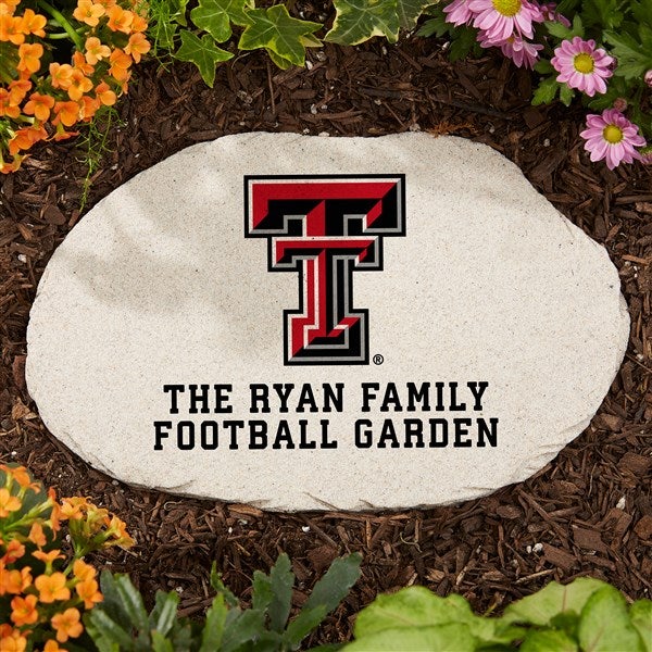 NCAA Texas Tech Red Raiders Personalized Round Garden Stone  - 36620