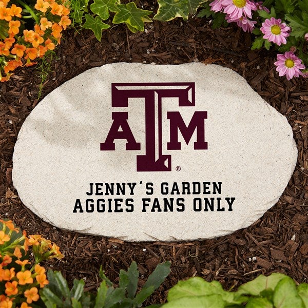 NCAA Texas A&M Aggies Personalized Round Garden Stone  - 36621