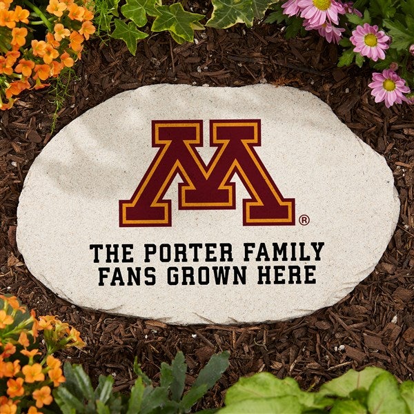 NCAA Minnesota Golden Gophers Personalized Round Garden Stone  - 36633