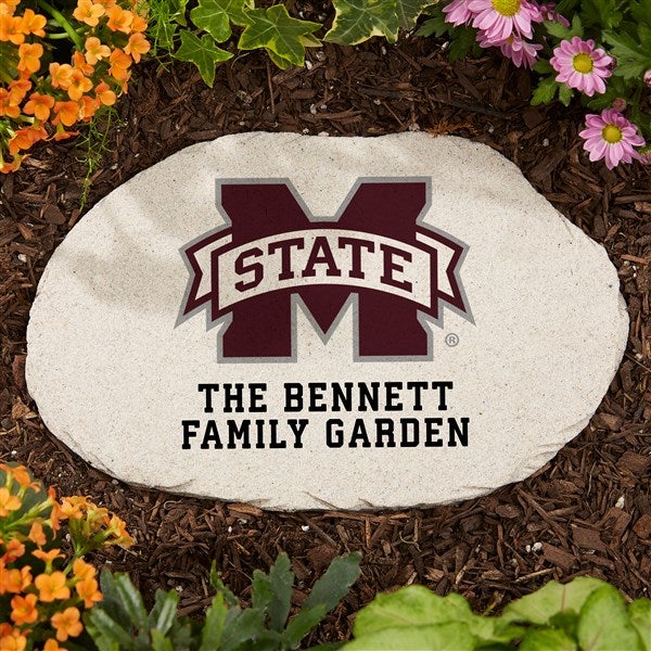 NCAA Mississippi State Bulldogs Personalized Round Garden Stone  - 36635