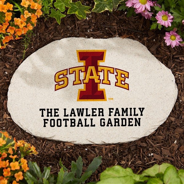 NCAA Iowa State Cyclones Personalized Round Garden Stone  - 36657