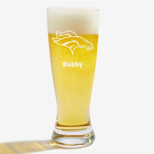 NFL Denver Broncos Personalized Beer Glass  - 36675