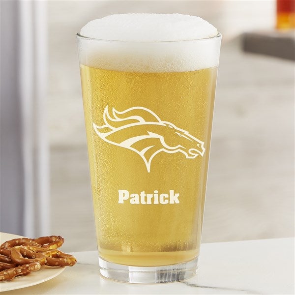 NFL Denver Broncos Personalized Beer Glass  - 36675