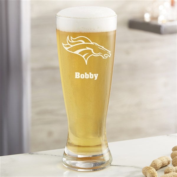 NFL Denver Broncos Personalized Beer Glass  - 36675