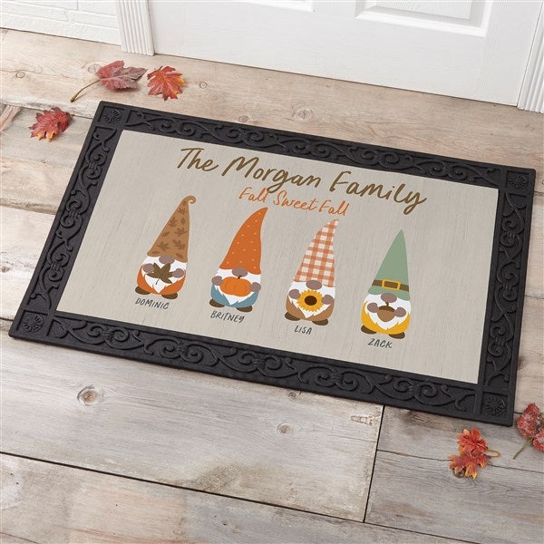 Personalized Doormats - Fall Gnomes - 36696