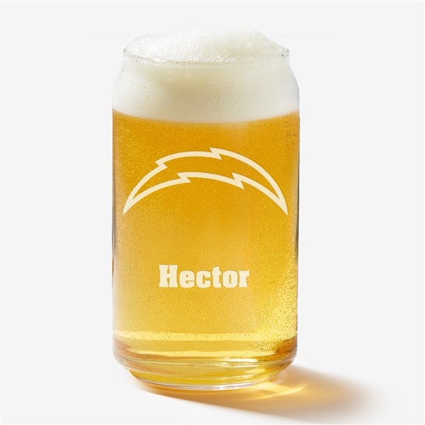NFL Los Angeles Chargers Personalized Beer Glass  - 36701