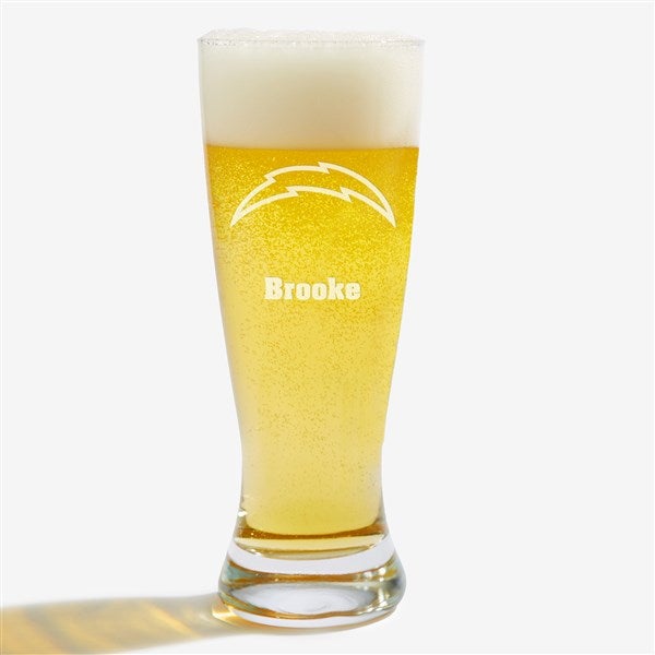 NFL Los Angeles Chargers Personalized Beer Glass  - 36701