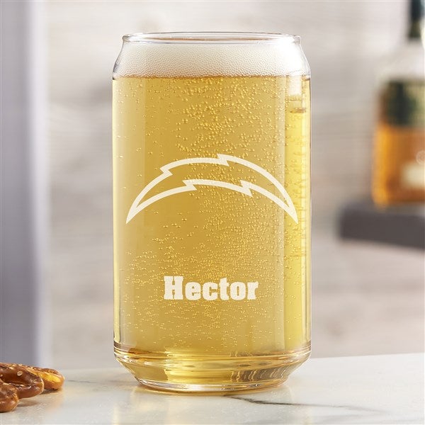NFL Los Angeles Chargers Personalized Beer Glass  - 36701