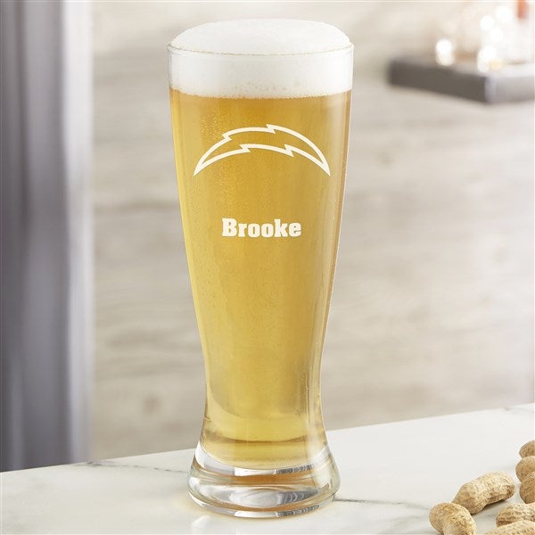 NFL Los Angeles Chargers Personalized Beer Glass  - 36701