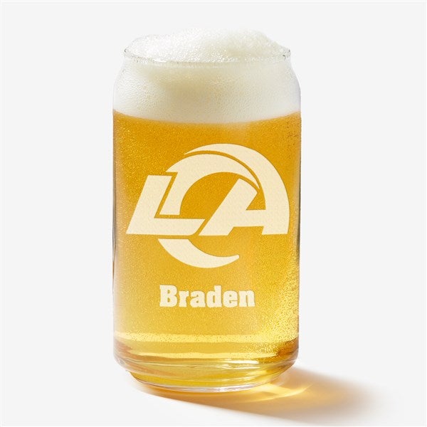 NFL Los Angeles Rams Personalized Beer Glass  - 36702