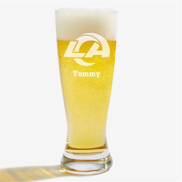 NFL Los Angeles Rams Personalized Beer Glass  - 36702