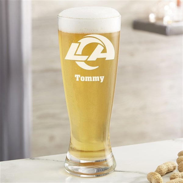 NFL Los Angeles Rams Personalized Beer Glass  - 36702