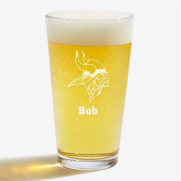 NFL Minnesota Vikings Personalized Beer Glass  - 36704