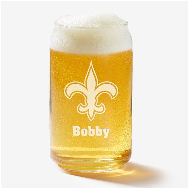 NFL New Orleans Saints Personalized Beer Glass  - 36706
