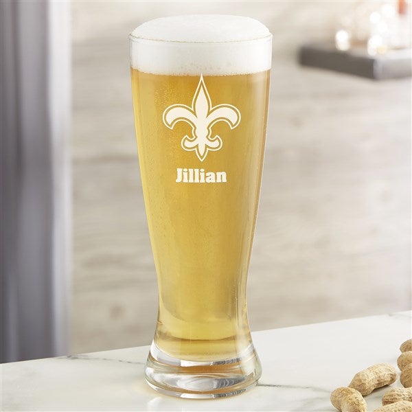 NFL New Orleans Saints Personalized Beer Glass  - 36706