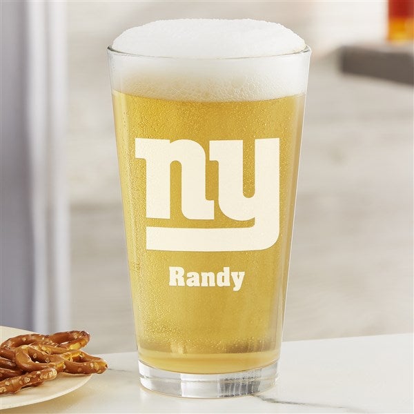 NFL New York Giants Personalized Beer Glass  - 36707