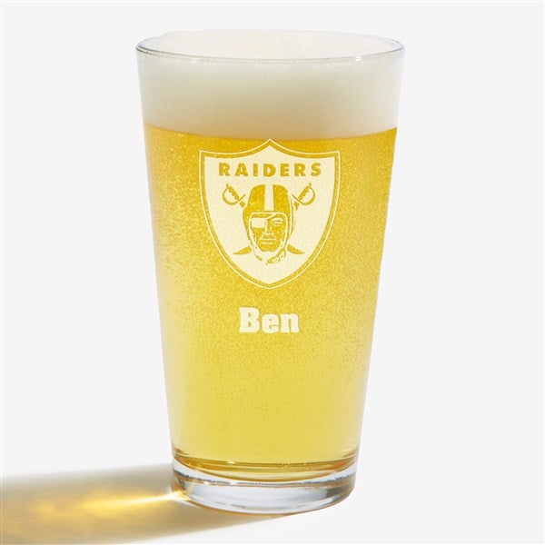 NFL Las Vegas Raiders Personalized Beer Glass  - 36709