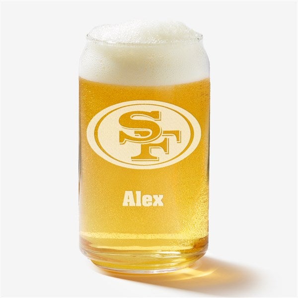 NFL San Francisco 49ers Personalized Beer Glass  - 36712