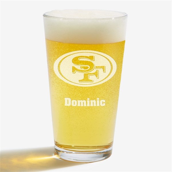 NFL San Francisco 49ers Personalized Beer Glass  - 36712