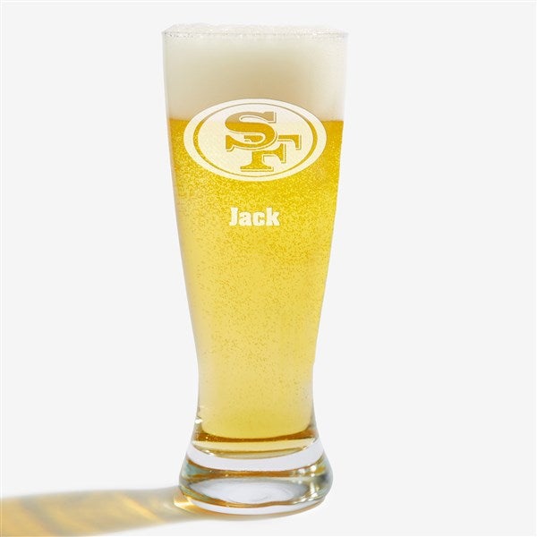NFL San Francisco 49ers Personalized Beer Glass  - 36712