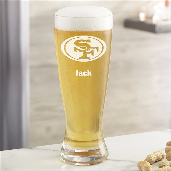 NFL San Francisco 49ers Personalized Beer Glass  - 36712