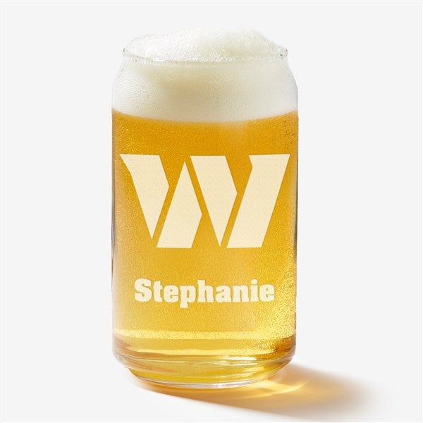 NFL Washington Football Team Personalized Beer Glass  - 36716