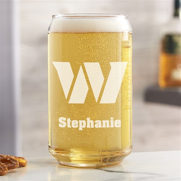 NFL Washington Football Team Personalized Beer Glass  - 36716