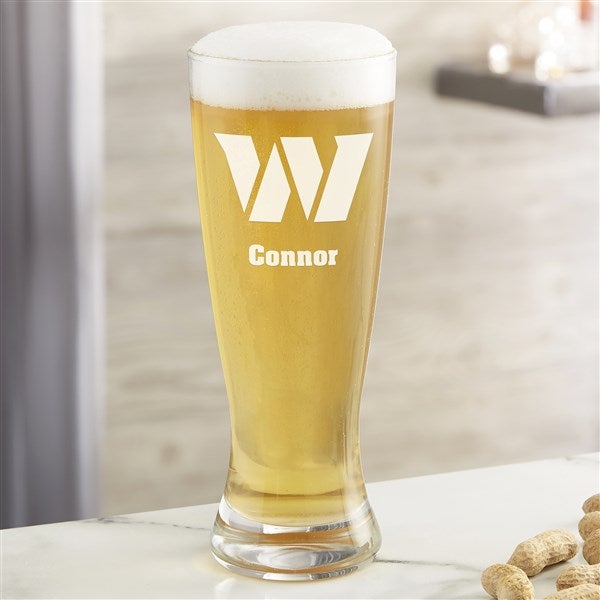 NFL Washington Football Team Personalized Beer Glass  - 36716