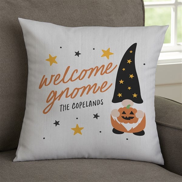 Personalized Throw Pillows - Halloween Gnome - 36721