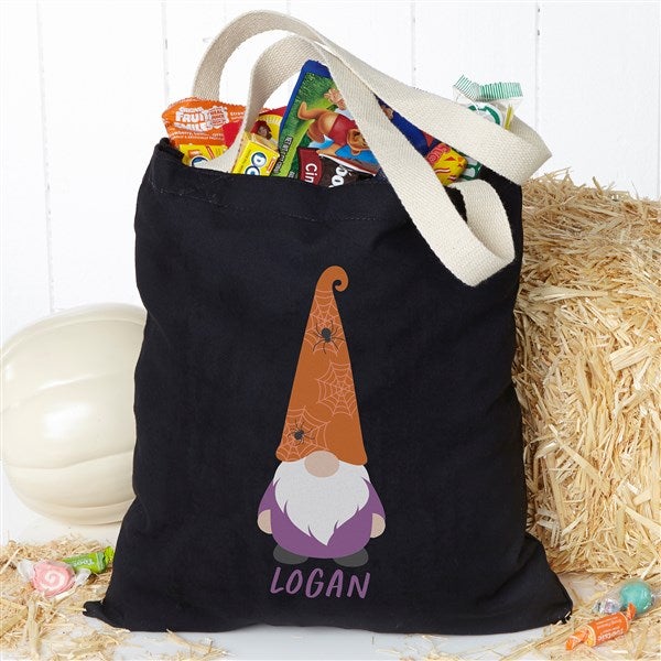 Halloween Gnome Personalized Halloween Treat Bag  - 36736