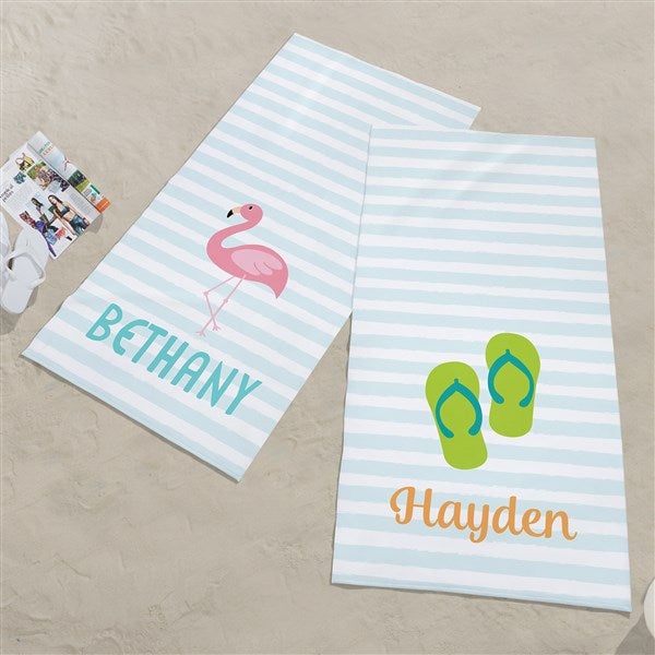 Beach Fun Personalized Beach Towels  - 36770