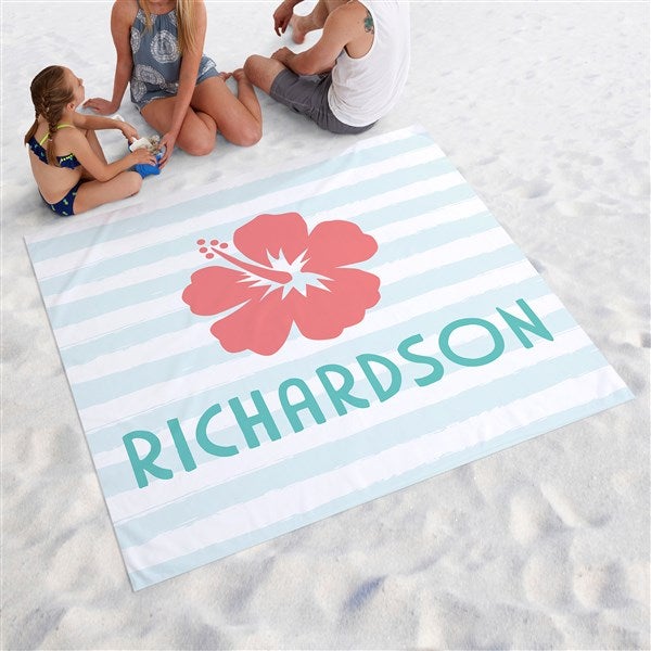 Beach Fun Personalized Beach Blanket  - 36780