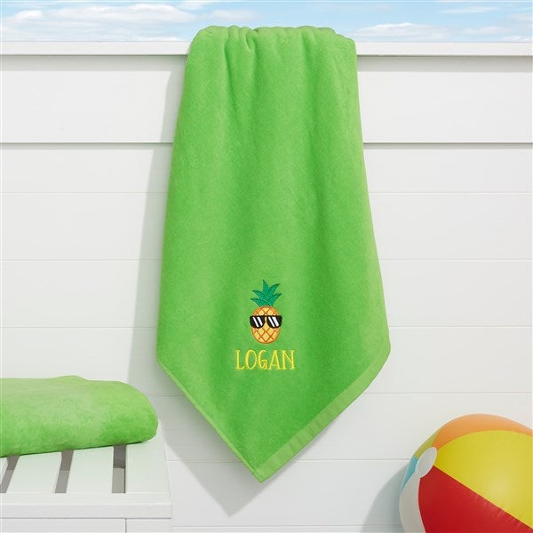 Summer Fruit Embroidered Beach Towels  - 36812