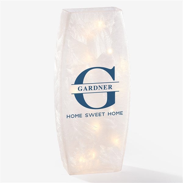Lavish Last Name Personalized Frosted Tabletop Light - 36817