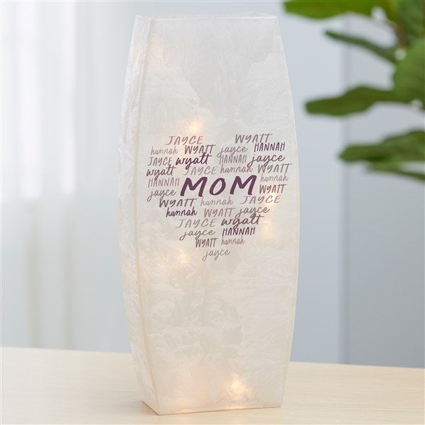 Personalized Frosted Tabletop Light - Grateful Heart - 36821