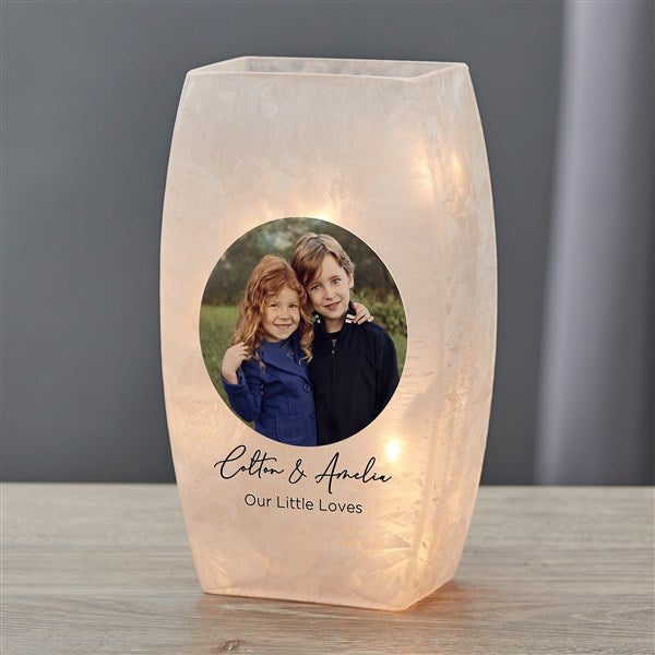 Personalized Frosted Tabletop Light - Family Photo - 36827