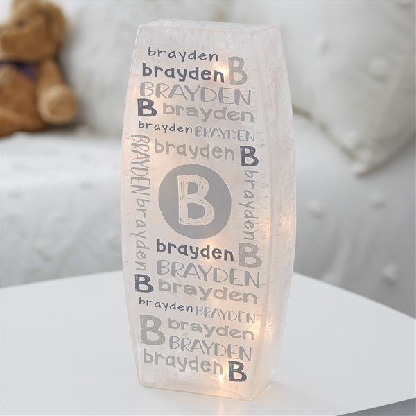 Personalized Frosted Tabletop Light - Youthful Name - 36829