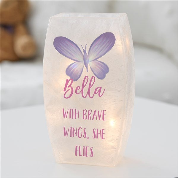 Personalized Frosted Tabletop Light Watercolor Brights
